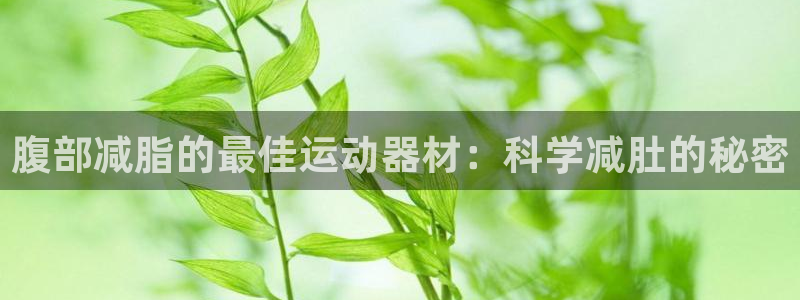 意昂3集团简介：腹部减脂的最佳运动器材：科学减肚的秘